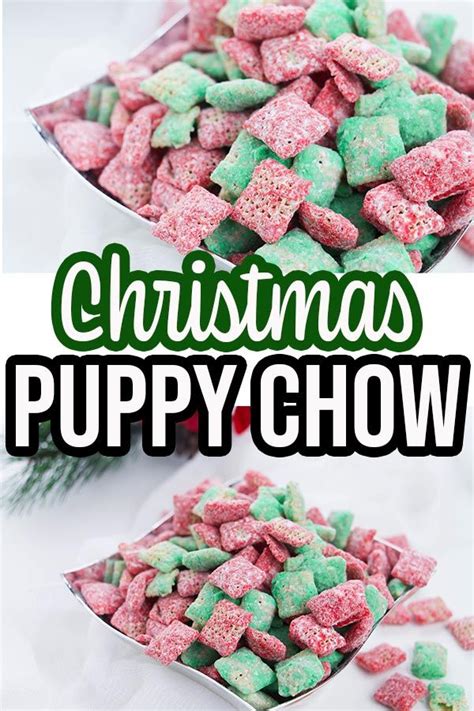 I told him it was chex cereal that had melted chocolate and. Christmas Puppy Chow | Recipe (With images) | Puppy chow christmas, Puppy chow, Chex mix puppy chow