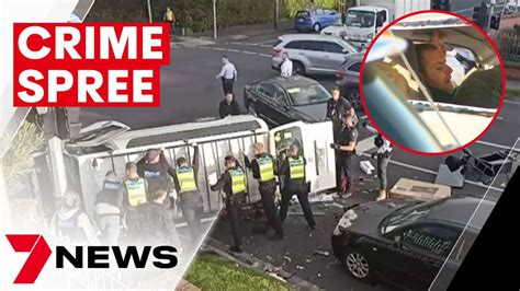 Police attacked in wild crime spree across Melbourne's south east