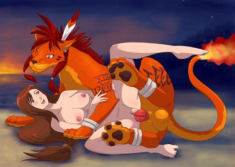 Rule 34 Female Final Fantasy Final Fantasy Vii Happy Sex Human Interspecies Male Red Xiii