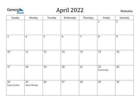 April 2022 Calendar With Holidays Canada Calendar Template 2022