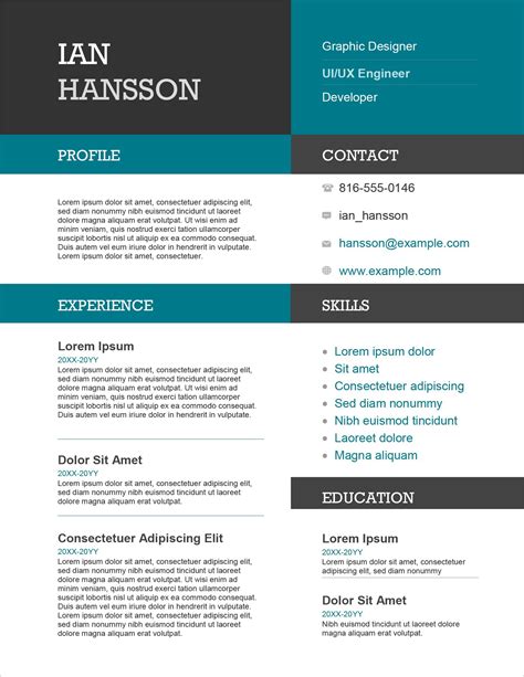 Professional Resume Template Cv Template Editable In Ms Word Etsy My