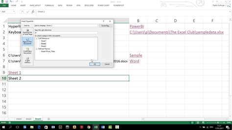 How To Use The Hyperlink Feature And Function In Excel Video