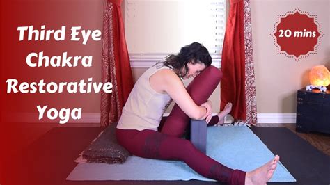 Rd Third Eye Chakra Restorative Yoga Snack Mins Youtube
