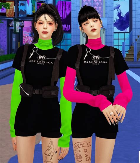 Sims 4 Cc Balenciaga Outfit Sfs In 2020 Sims 4 Cc Fashion Sims
