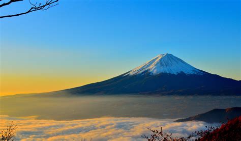 1024x600 Resolution Mount Fuji Sunrise 1024x600 Resolution Wallpaper