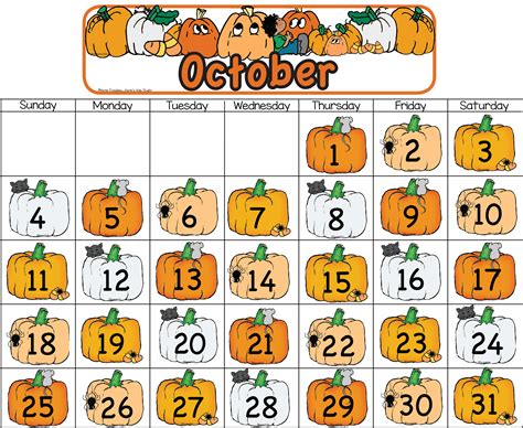 Calendar Number Cards Ready To Use Plus Clipart Karens Kids Studio