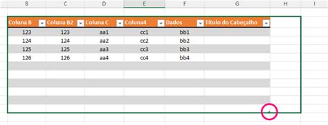 Como Adicionar Colunas E Expandir Uma Tabela No Excel