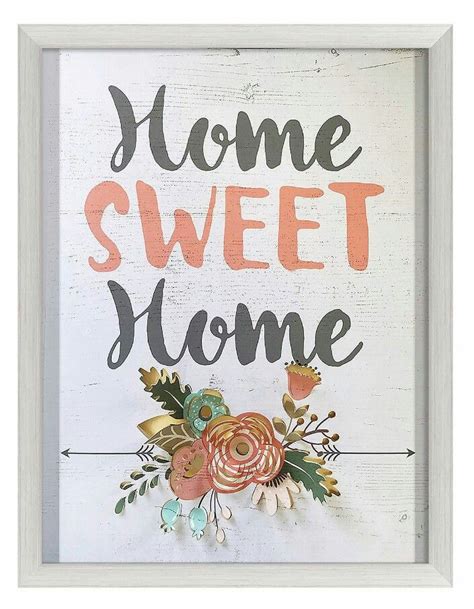 Art Quotes Chalkboard Quote Art Sweet Home Novelty Home Decor