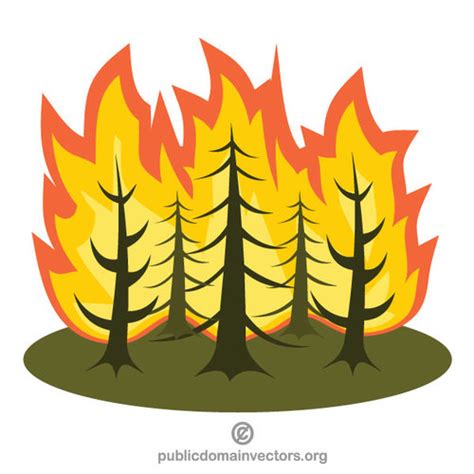 Download for free in png, svg, pdf formats 👆. Grafis vektor kebakaran hutan | Domain publik vektor