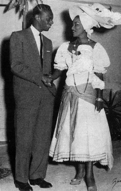 the legendary haitian singer martha jean claude with the legendary american singer nat king cole