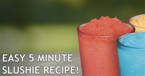 How To Make A Slushie Simple 5 Minute Slushy Recipe Meopari