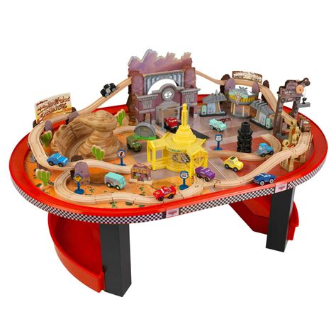 Kidkraft Disney Cars Radiator Springs Race Track Set And Table Ages 3