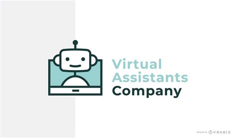Virtual Assistant Brand Logo Design Vector Download