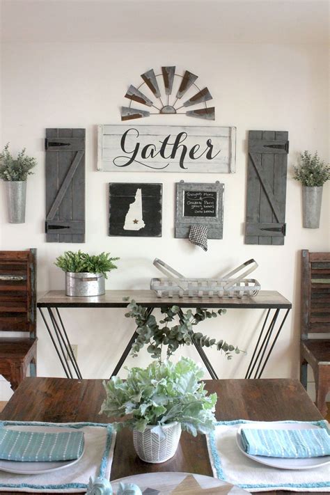 Browse a wide selection of modern farmhouse decor wall art canvas prints for your kitchen, bathroom or living room on walls. GATHER SIGN SET, 3-8 pcs, Gallery wall set, Dining room ...