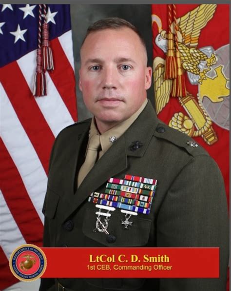 Lieutenant Colonel Smith 1st Marine Division Biography