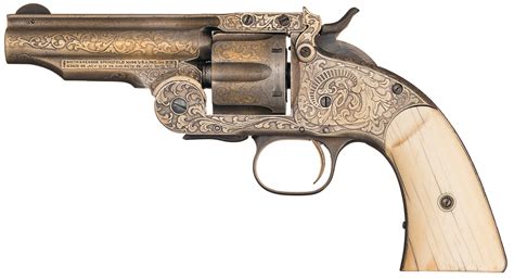 Tiffany And Coetched Sandw First Model Schofield Revolver Rock Island