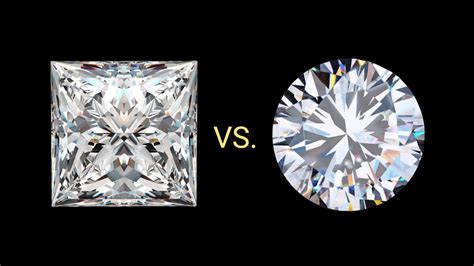 Things To Consider About Princess And Round Cut Diamonds Diamondnet