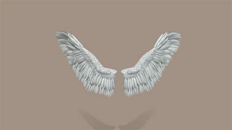 angel wings 3d model low poly ar 3d model team 3d yard ph