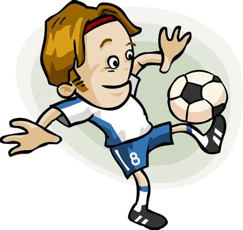 Soccer Player Cartoon Soccer Player Cartoon — Stock Vector