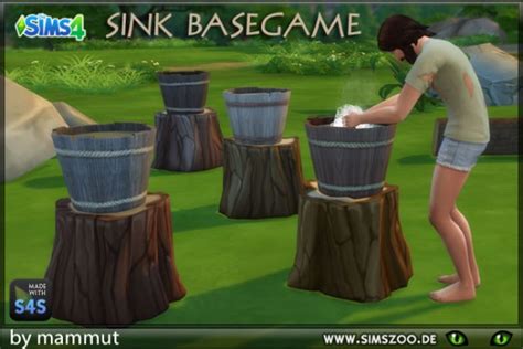Blackys Sims 4 Zoo Wash Tub By Mammut • Sims 4 Downloads