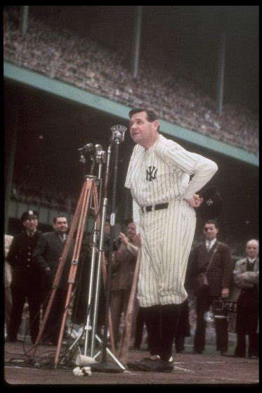 babe ruth color photos of the yankees legend