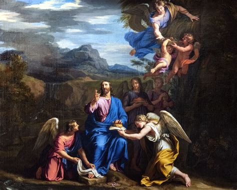 Christ In The Desert Served By The Angels 16311681 By Jean Baptiste