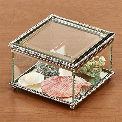 Glass Square Hinged Box Find Awesome T