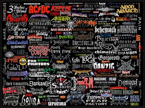 Rock Music Art Mostly Metal Logo Collage By ~warzard On Deviantart