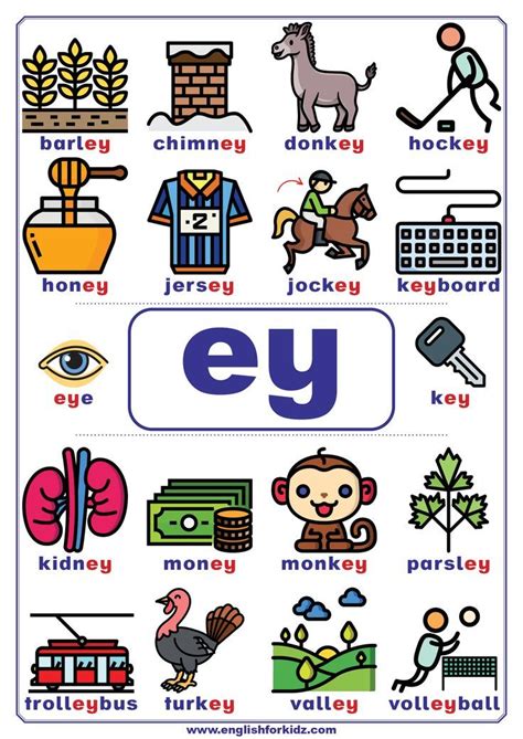 Ey Words Alphabet Phonics English Phonics Phonics Words