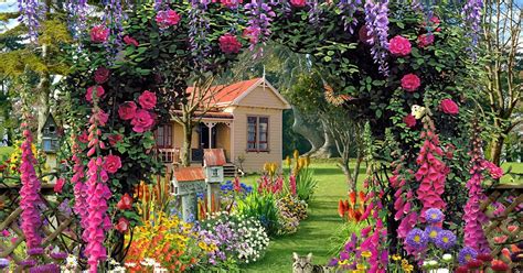Wallpapers Fair Luxurious Flower Garden Hd Widescreen