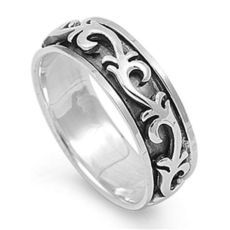 size 6 7 8 9 10 11 12 13 14 men luxury solid polished titanium steel band ring men s jewellery