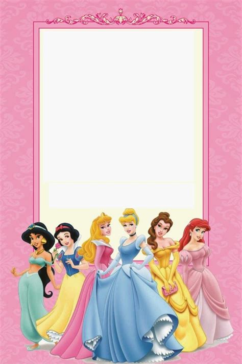 Disney Princess Invitations Princess Birthday Invitations Free