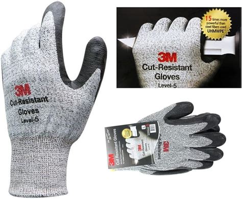 3m Premium Cut Resistant Gloves Level 5 Cut Proof Safety Kevlar Butcher