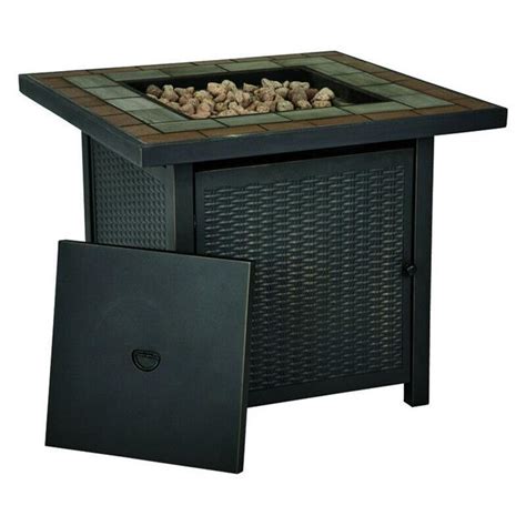 From i.pinimg.com improve your backyard space with your own fire pit or outdoor. Living Accents 4794053 Square Propane Fire Pit - 25 x 30 x ...