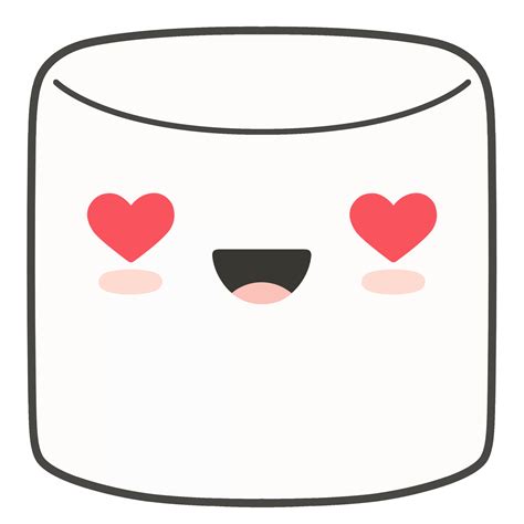 Cute Marshmallow Png Clipart Png Mart