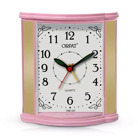 Buy Ajanta Orpat Tb347w Pink Beep Alarm Clock Online In India At Best