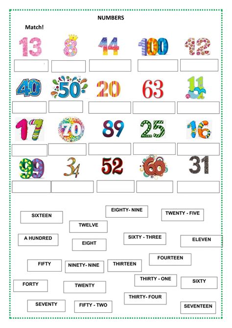 Numbers 1 100 Online Worksheet For Grade 2 You Can Do The Exercises