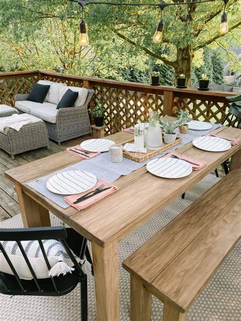 Diy Plans Outdoor Dining Table | Elcho Table