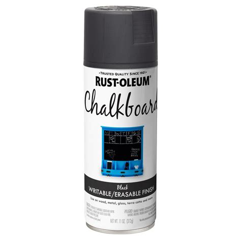 Rust Oleum Specialty 11 Oz Chalkboard Flat Black Spray Paint 301438