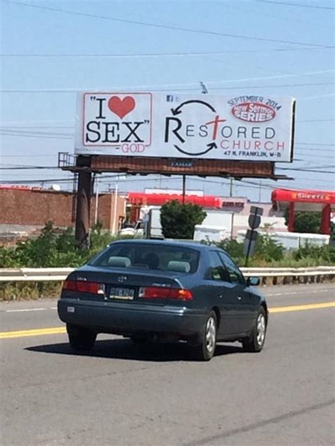 God Says I Love Sex On Churchs Billboard In Pennsylvania The