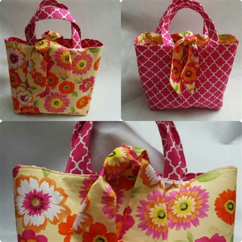 Reversible Tied Tote Bag From Lillyblossom Pattern Craftsy Bags
