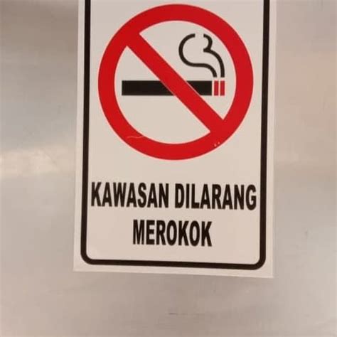 Rambu K Dilarang Merokok Rk Safety Sign Indonesia Rambu K My XXX Hot Girl
