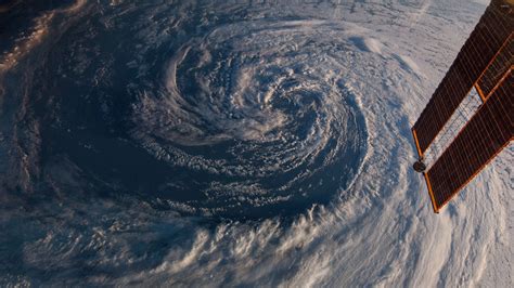 Hurricane From Space 4k Wallpaper