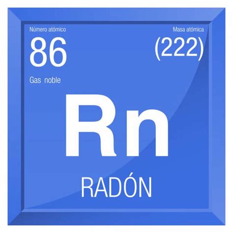 Radon Symbol Radon In Spanish Language Element Number 86 Of The