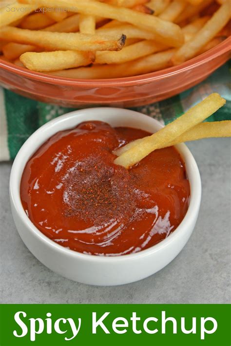 spicy ketchup is a sauce that kicks up a classic and favorite serve with fries on a burger or