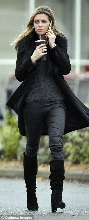 Abbey Clancy In Knee High Boots And Skinny Jeans To Do