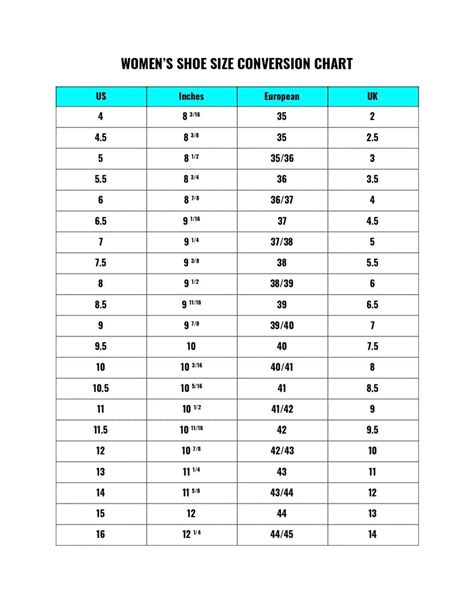 Shoe Size Chart For Conversion Printable Calendars Posters My Xxx Hot
