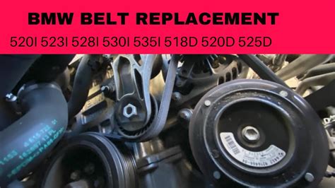 Bmw F10 F11 Serpentine Belt Replacement Removal Installation 520i 523i