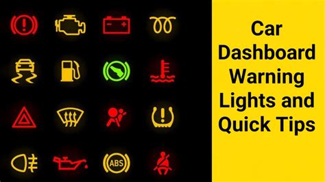 Warning Lights On Your Cars Dashboard What Do They Mean Explanation