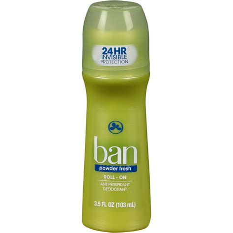 Ban Antiperspirant Deodorant Original Roll On Powder Fresh 35 Fl Oz